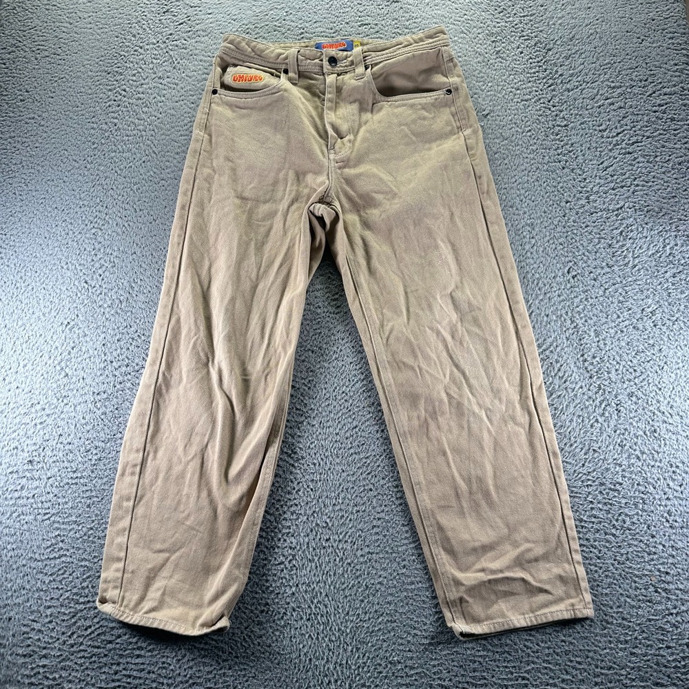 Empyre Pant Mens 30x28 Brown‎ Cotton Khakis Straight Leg Baggy Relaxed Workwear
